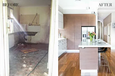 Before & After: A run-down Federation kitchen transformed into a modern masterpiece