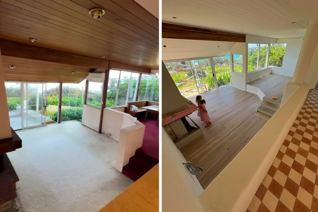 Before and after shots