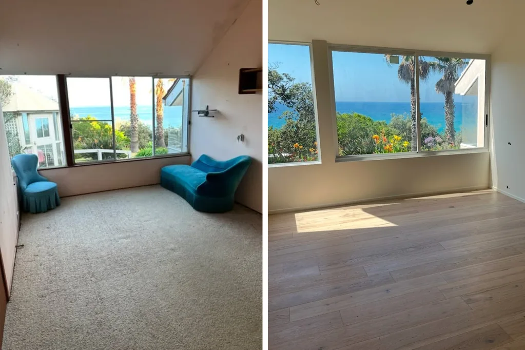 Before and after shots