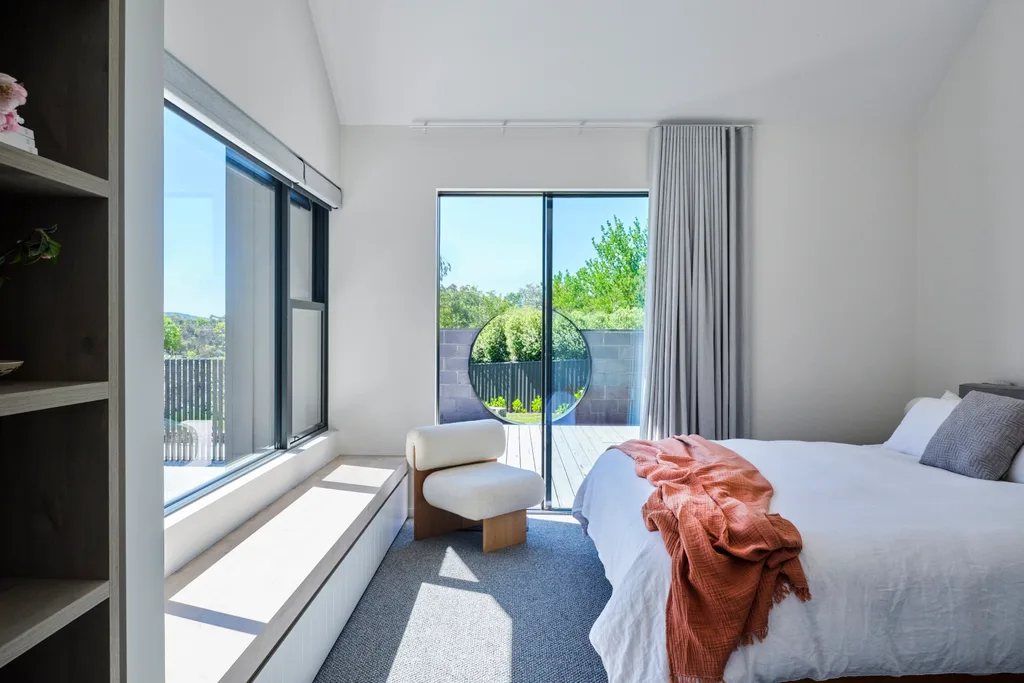 Bedroom in the Canberra home. 