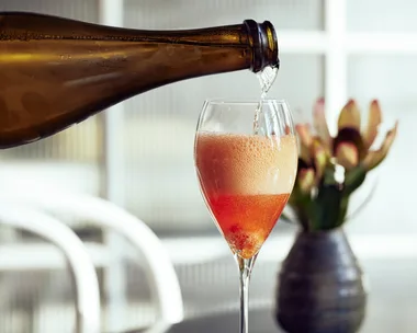 Champagne cocktail at Chiswick restaurant