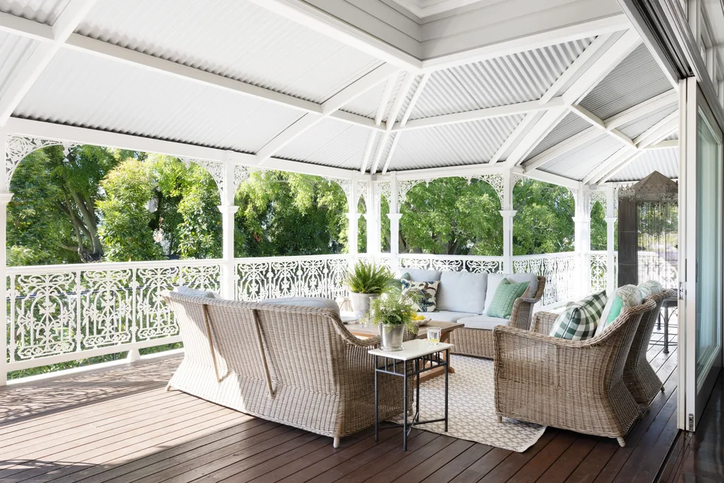 The deck on a historical Brisbane home. 