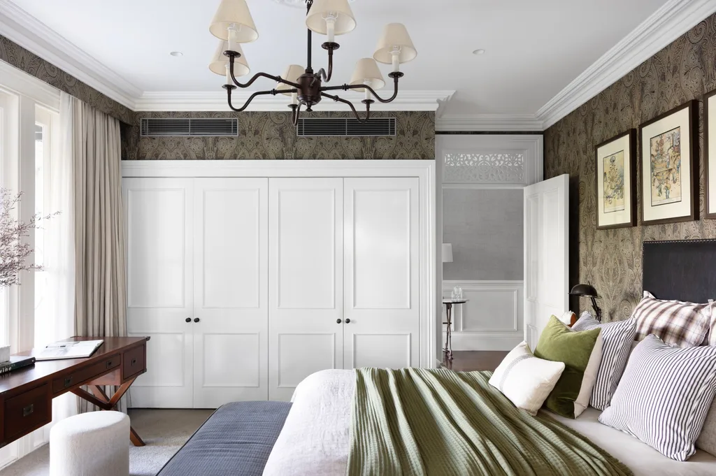 The main bedroom inside a historical Brisbane home.