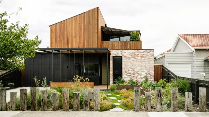 A sustainable front garden filled with Australian native plants