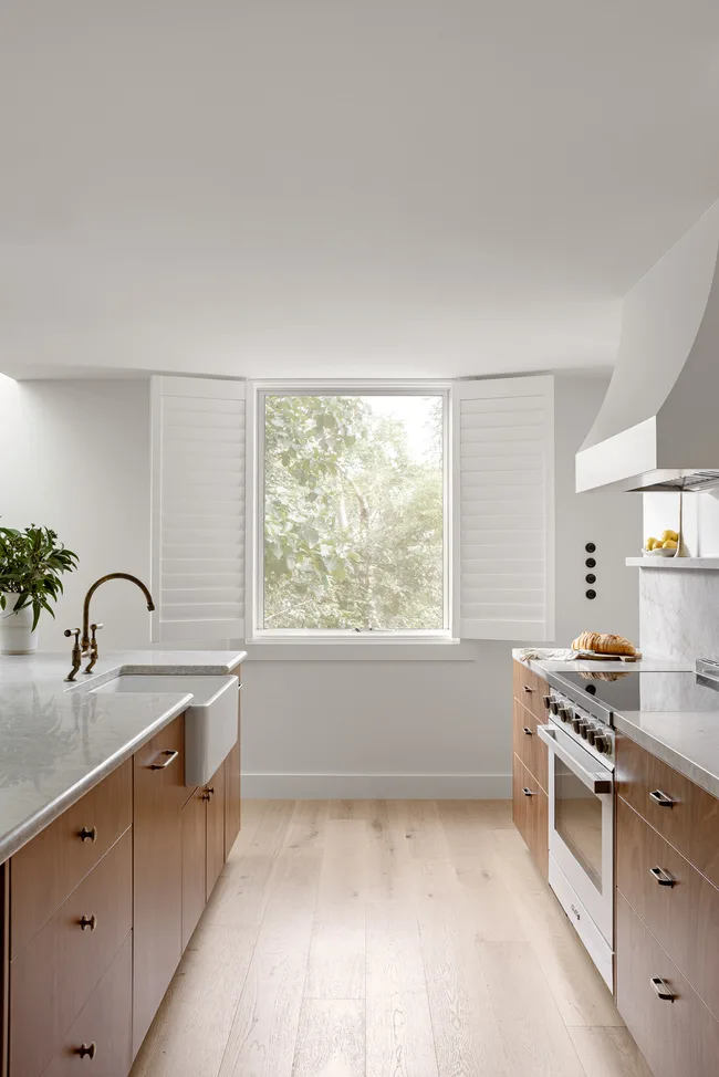 Timber floors in kitchen