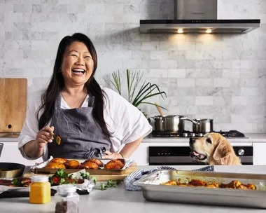 Nagi Maehashi from RecipeTinEats with food in a kitchen