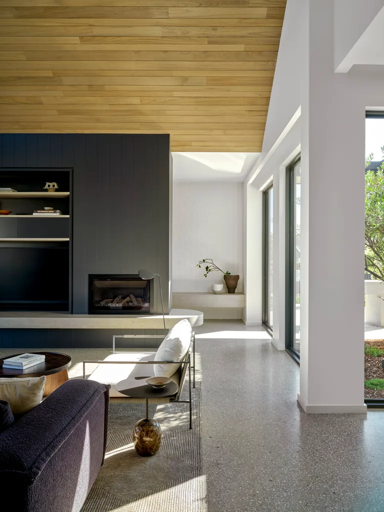 The living area inside a Canberra home.