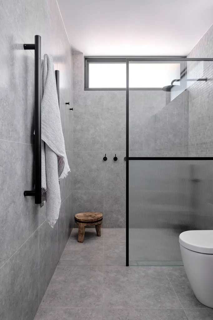 The bathroom inside a Canberra home. 