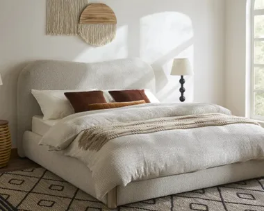 Rochelle performance boucle bed Castlery