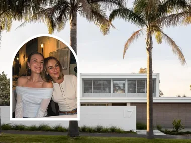 Steph Claire Smith with Laura Henshaw inset, alongside the home Steph sold in 2024