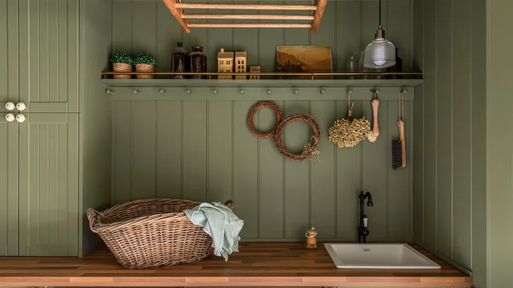 A country style laundry renovation for less than 10K.