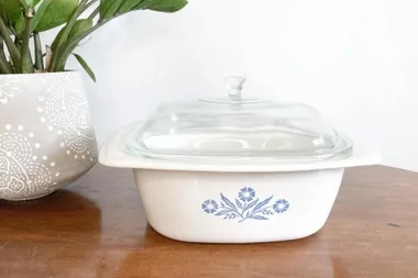 Vintage Corningware Cornflower blue French oven